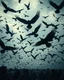 Placeholder: Bosch, nightmare , people in hell , dramatic, great quality picture with cinematic scenes , clouds in the background, black birds fill the backgrounds black birds hovering in circles, black birds small from a distance covering the whole background, people are running in fear the birds attacking the people and took them in the crowded sky