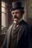 Placeholder: a Victorian man businessman