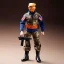 Placeholder: G.i. Joe toy camouflage doll Donald Trump orange face with boots full body in package high resolution 2019, in a box with gun