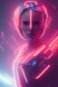 Placeholder: cyberpunk, head, women, portrai, tron, cyborg