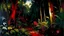 Placeholder: A blackish red savage jungle at nighttime painted by John Singer Sargent