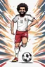 Placeholder: Mohamed Salah Egyptian soccer player r Carton 2d