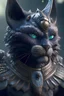 Placeholder: Nightmare Warrior cat-Bear alien,8k, finely detailed, photo realistic.