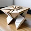 Placeholder: Paper folding inspired table