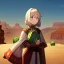 Placeholder: real life like traditional cactus in the desert in arizona, grand canyon, anime girl detail,thorny cactus