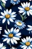 Placeholder: daisy dark blue flower watercolor