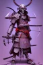 Placeholder: Neon skeleton samurai