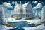 Placeholder: White and blue-white landscapes. Deep blue white house, blue-green sky, white clouds, white snow. Artwork by Jacek Yerka. Crisp Focus, Elegant, Intricate 8K Masterpieces, Beautiful HD Crisp Quality, Jacek Yerka, Acrylic Art, Quilted, Surreal Line Art, Rich Colors by Alexander Jansson, Spectacular Zentangle-style © Crystaldelic