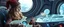 Placeholder: gandalf as young woman hypnotic guitar acoustic banger performance, instrumental, celtic, georgian, gypsy jazz, back on track portrait of space captain gnome lich, , priest psycho, in cockpit, celtic knot hollow tube transparent core ornate indented space ship, shiny bright mega ship flourescent white blue like bubble gum with a few big windows and decks,