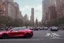 Placeholder: A Tesla 'Model S' is drifting at high speeds, near the Flatiron Building in Manhattan. (CINEMATIC, WIDE ANGLE LENS, PHOTO REAL)