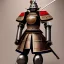 Placeholder: beautiful smooth realistic Japanese samurai robot, run on dark cosmos background, cat еye, extremely sharp detail, finely tuned detail, ultra high definition, 8 k, unreal engine 5, ultra sharp focus, accurate sword wings, positive smile, lot of details, fit within portrait, Ambiance dramatique