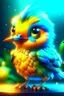 Placeholder: Another cute one, I can't help myself ;) MJ P: colorful chibi bird, digital art, hyper-realistic, trending on artstation, highly detailed, style of greg rutkowski, no background, UHD