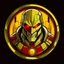 Placeholder: deadshot logo animated inside a golden medalion