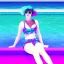 Placeholder: Vaporwave pool girl