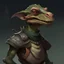 Placeholder: dnd, artistic, illustration, artstation, kobold, reptile, portrait, zombie, body without skin, anatomy and muscles