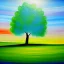 Placeholder: landscape tree painting abstract