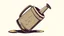 Placeholder: antique oil-can tilted slightly with a drip of oil at the end, vector logo