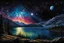 Placeholder: by the lake, on an alien world, within the Orion Nebula, by night :: extremely detailed, intricate, photorealistic, beautiful, high detail, high definition, pencil sketch, deep color, watercolor, award winning, crisp quality