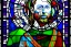 Placeholder: Thom Yorke stained glass window,panel, lead caming, medieval