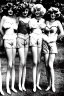 Placeholder: Four Ziegfeld Girl on short jeans