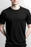 Placeholder: black t-shirt with light grey background