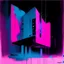 Placeholder: Minimal abstract oil painting of bright pink and blue. with random words. Brutalist architecture Line sketches. illuminated at night. In the style of Justin Mortimer and Phil Hale and Ashley Wood