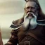 Placeholder: Viking theme, a younger woman sitting next to a 50-year-old man, portrait, 8K, close-up face, anatomically perfect face, Highly detailed stunning full frame portrait, misty and cloudy atmosphere