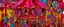 Placeholder: A magenta weird circus with abstracted shapes painted by Vincent van Gogh