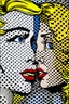 Placeholder: 8 8 in the style of roy lichtenstein