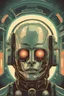 Placeholder: science fiction android mind consciousness retro futurism