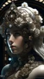 Placeholder: Faire. little fusion pojatti realistic steampunk, fractal isometrics details bioluminescens : a stunning realistic photograph italian character beautiful hijaber awesome with big white flowers tiara of wet bone structure, 3d render, octane render, intricately detailed, titanium decorative headdress, cinematic, trending on artstation | Isometric | Centered hipereallistic cover photo awesome full color, , hand drawn, dark, gritty, realistic mucha, klimt, erte .12k, intricate. hight definition , c