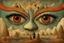 Placeholder: paper Mache diorama of a paper Mache diorama of a whimsical hand painted illustration of an majestic ghkff oyuy9 tfu high resolution, fine detailed textures in the mix style of Gabriel Pacheco - Naoto Hattori - Joan Miró