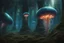 Placeholder: Alien jellyfish forest, photorealistic, Detailed Matte Painting, Deep Colour, Fantastical, Intricate Detail, sunshine, blue sky