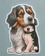 Placeholder: Dog love stickers