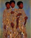 Placeholder: wealthy African American two young brothers of four by Gustav Klimt