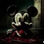 Placeholder: zombie mickey mouse, photorealism, movie screen capture, horror, evil, hungry, rotted