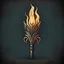 Placeholder: Torch design unique simple medieval style