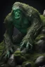 Placeholder: Shaped Green Mythical big foot Creature , Made With Bones Grass Branches Leaves Mud And Rock Surrounded By Mythical Summits At Night, Volumetric, Impressive, Unforgettable, Master Piece,, 3D Effect, Photorealism, Epic Art,,, Hyper Realistic , Miki Asai Macro Photography, Close-Up, Hyper Detailed, Trending On Artstation, Sharp Focus, Studio Photo, Intricate Details, Highly Detailed, By Greg Rutkowski