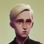 Placeholder: Portrait of a 9 year old warlock blond boy Jim Kay style