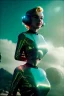 Placeholder: Ultra Realistic retro sci-fi scene, portrait, 2 blonde woman clones, sweet young Marilyn Monroe face, perfect iris, tight latex coat, helmet, Strange planet background. Spaceship, fog, rain, soft color, highly detailed, unreal engine 5, ray tracing, RTX, lumen lighting, ultra detail, volumetric lighting, 3d, finely drawn, high definition, high resolution.