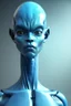 Placeholder: Humanoid blue alien, ultra realistic, ultra highly detailed, shiny, smooth, studio quality, octane render, ambient lighting, polaroid,--ar 1:1 --v4
