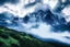 Placeholder: Epic cloud landscape, big epic mountains,waterfall, Ultra hd, 4k, Photography, hyperrealistic