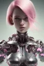 Placeholder: cyborg, pink hair,seven , perfekt, real, dream