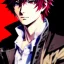 Placeholder: Detailed anime boy, crimson red hair, long classic taper hairstyle, dante dmc5 hairstyle, wolf ears protruding out, white trench coat, intricate details, full body portrait, keep head in frame, slight smile, black Japanese motif, concept art, highly detailed, digital painting, concept art, sharp focus, illustration, art by Yoji Shinkawa, WLOP and greg rutkowski and alphonse mucha and artgerm and yanjun Chen and Junji ito and Makoto Shinkai, HDR, octane render, highly detailed