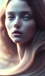 Placeholder: porno model , cute, beautiful, long hair, wavy hair, curly hair، black eyes, head and shoulders portrait, cinematic, 8k, resolution concept art portrait by Greg Rutkowski, Artgerm, WLOP, Alphonse Mucha dynamic lighting hyperdetailed intricately detailed