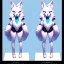 Placeholder:  a fox fursona, well drawn, 8k, high quality, realistic, masterfully drawn, fur, furry, fursona reference sheet, in frame, full body portrait, anthropomorphic, screen for a face, cyberpunk, backlighting, soft coloring, pastel coloring