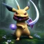 Placeholder: Mystery pokemon,Ambiance dramatique, hyperrealisme, 8k, high quality, lot of details, portrait,