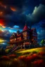 Placeholder: Old Victorian architecture in a Victorian valley, dramatic sky, cloudy sky, digital art, 4k, 8k, trending on ArtStation