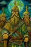 Placeholder: As Viking warriors by Van Gogh