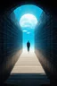 Placeholder: beliefs are the invisible architecture of a prison you didn't know you were in; surreal optical art